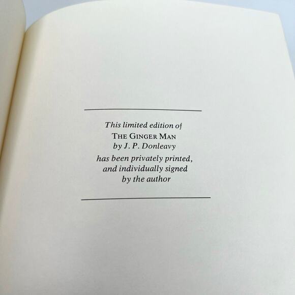 THE GINGER MAN by J.P. Donleavy Signed 1978 Franklin Library Limited Edition - Picture 12 of 13